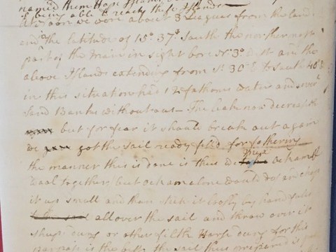 History / 13 June post from Lieutenant James Cook’s Journal 250 years ago