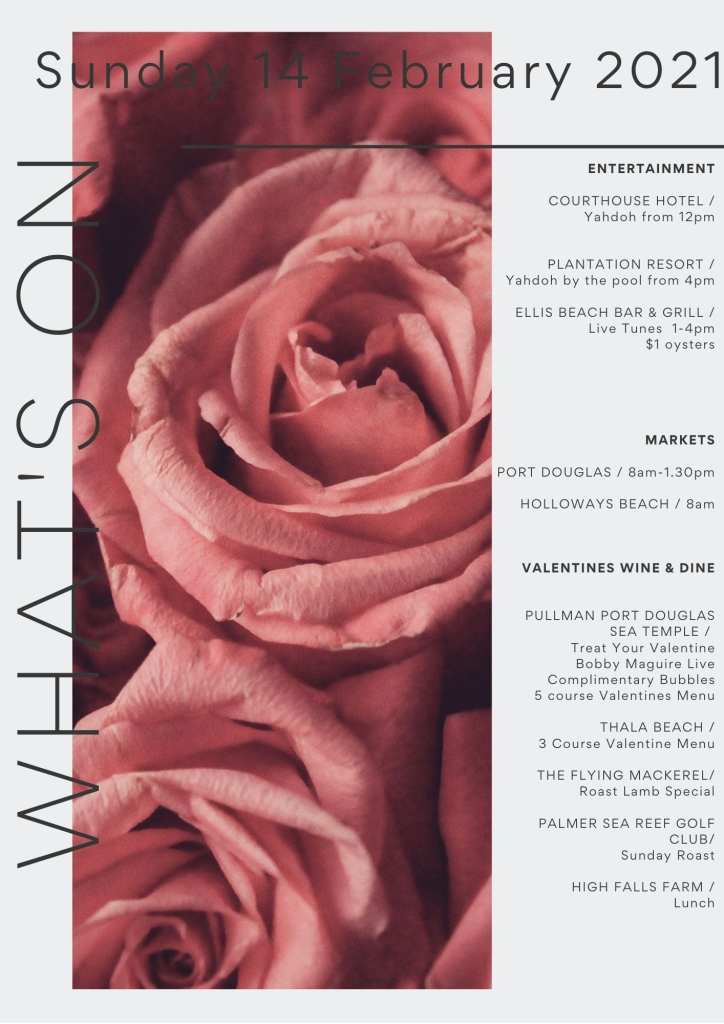 whats on valentine day port douglas