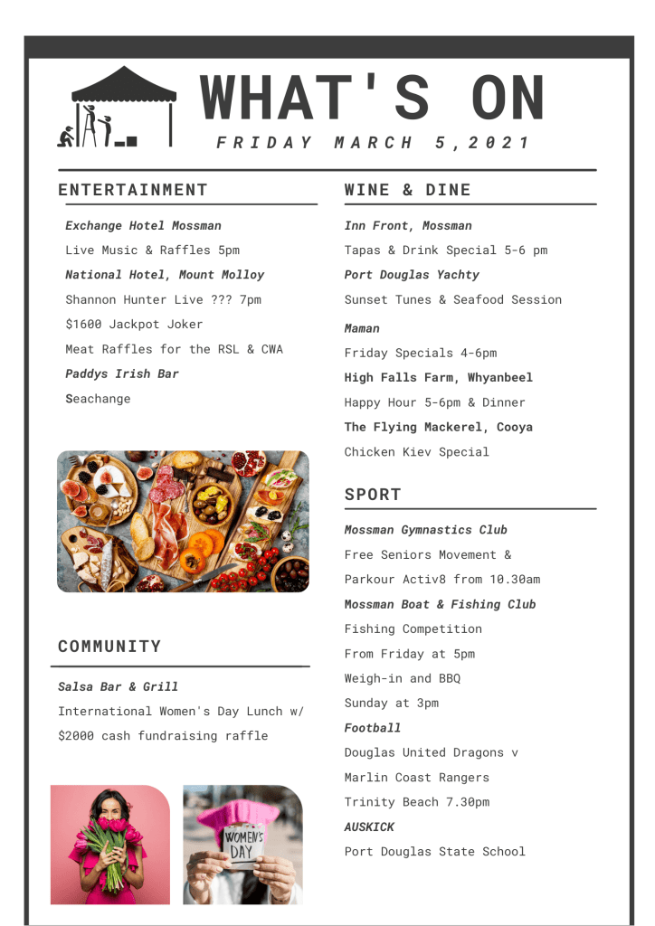 douglas shire weekend events
