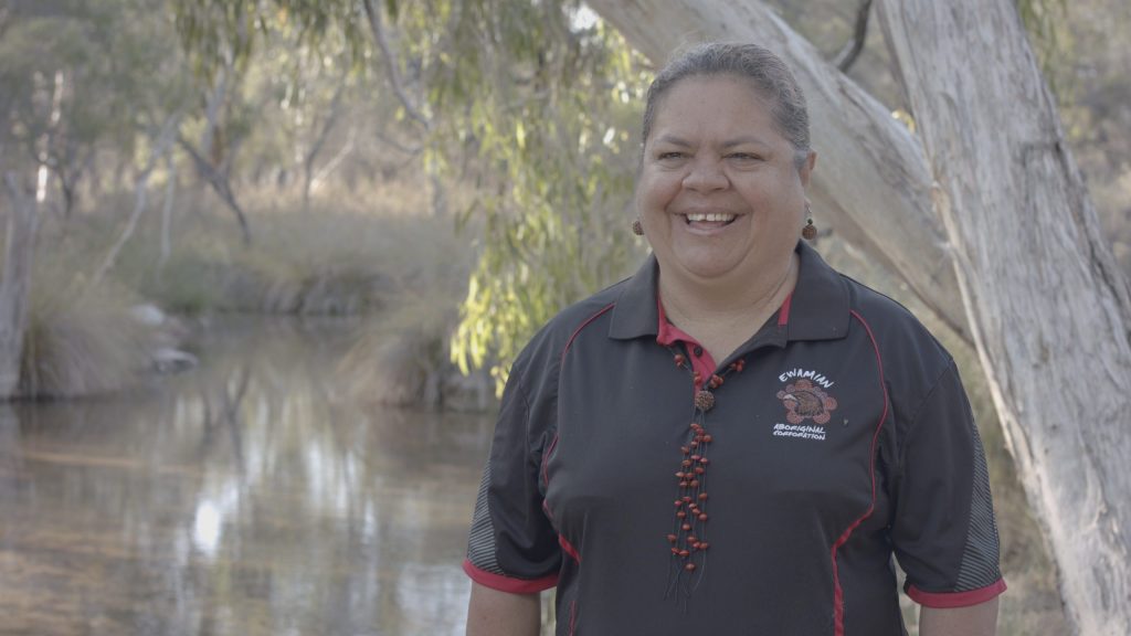 Ewamian woman and Vice Chair of the Ewamian Aboriginal Corporation Jenny Lacey.  Image Credit / Talaroo Hot Springs