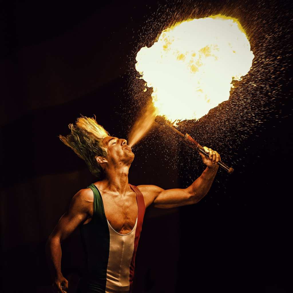 fire dancing at port douglas carnivale

