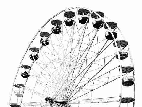 photography of ferris wheel
