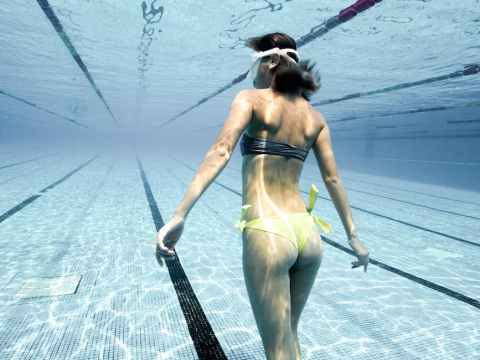 The Week/End Guide. unrecognizable woman swimming underwater in pool